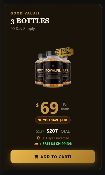 RoyalFil 3 Bottle Price
